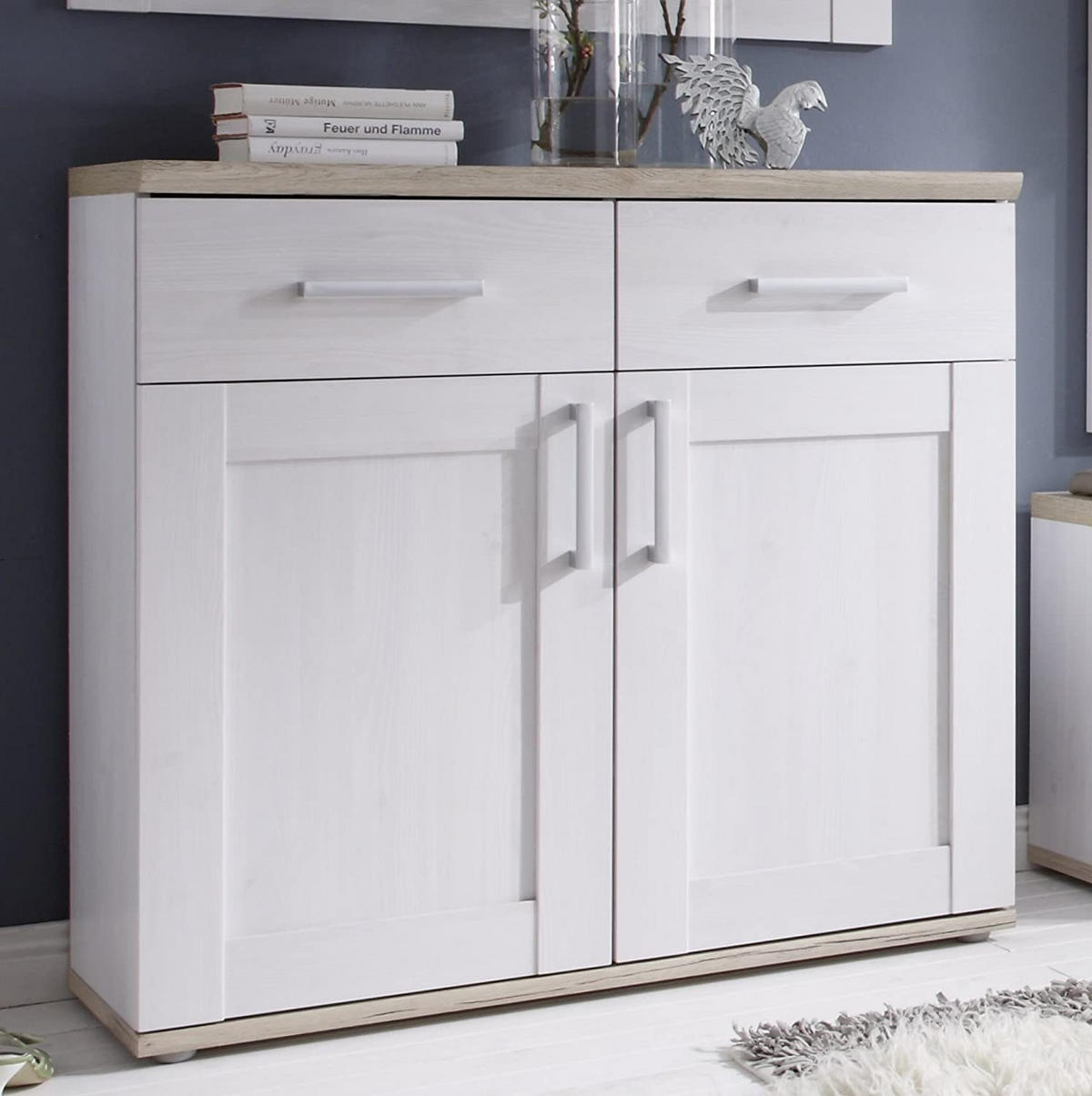 GARDEROBE 5-teilig in 248/201/39 cm - Weiß, Holz (248/201/39cm) - moebel dich auf