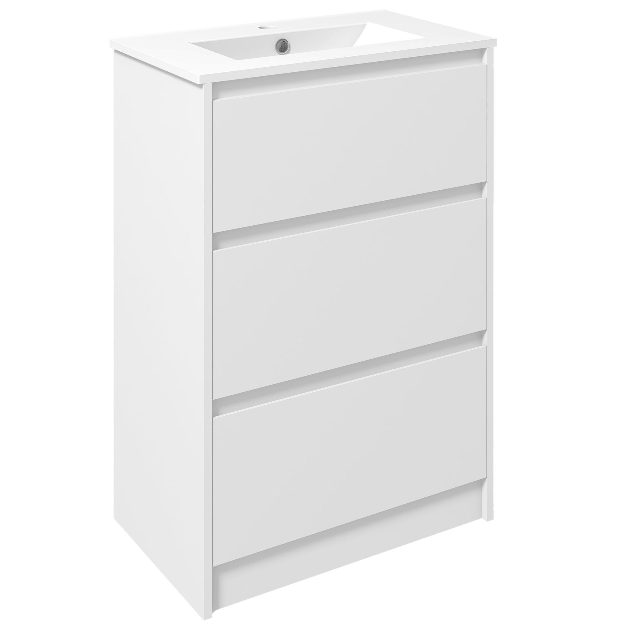 HÄNGESCHRANK Weiß 1 Stück - Weiß, Kunststoff (61/88/37cm) - GiPP