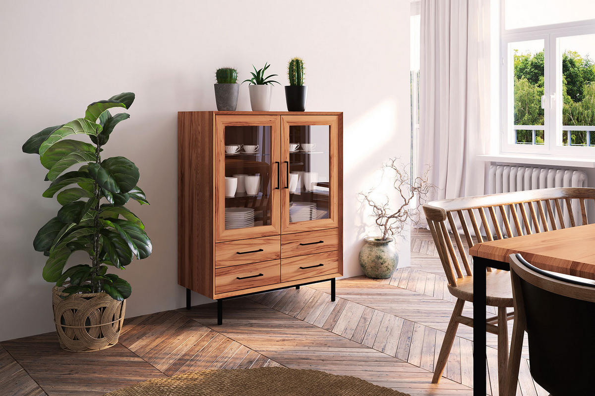 SIDEBOARD LEON Kernbuche - Kernbuche, Holz (97/125/45cm) - byoak