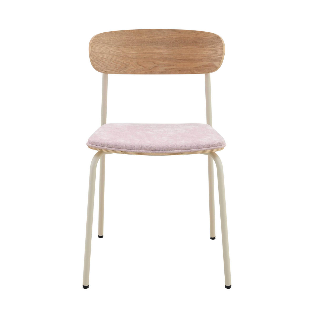 STUHL 2-tlg., Rosa - Pink, Holz (46/78/52cm) - Oviala