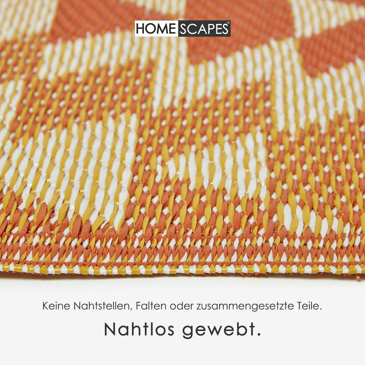 OUTDOORTEPPICH Anya mit Ethno-Muster 150/240 cm - Orange, Kunststoff (150/240cm) - Homescapes