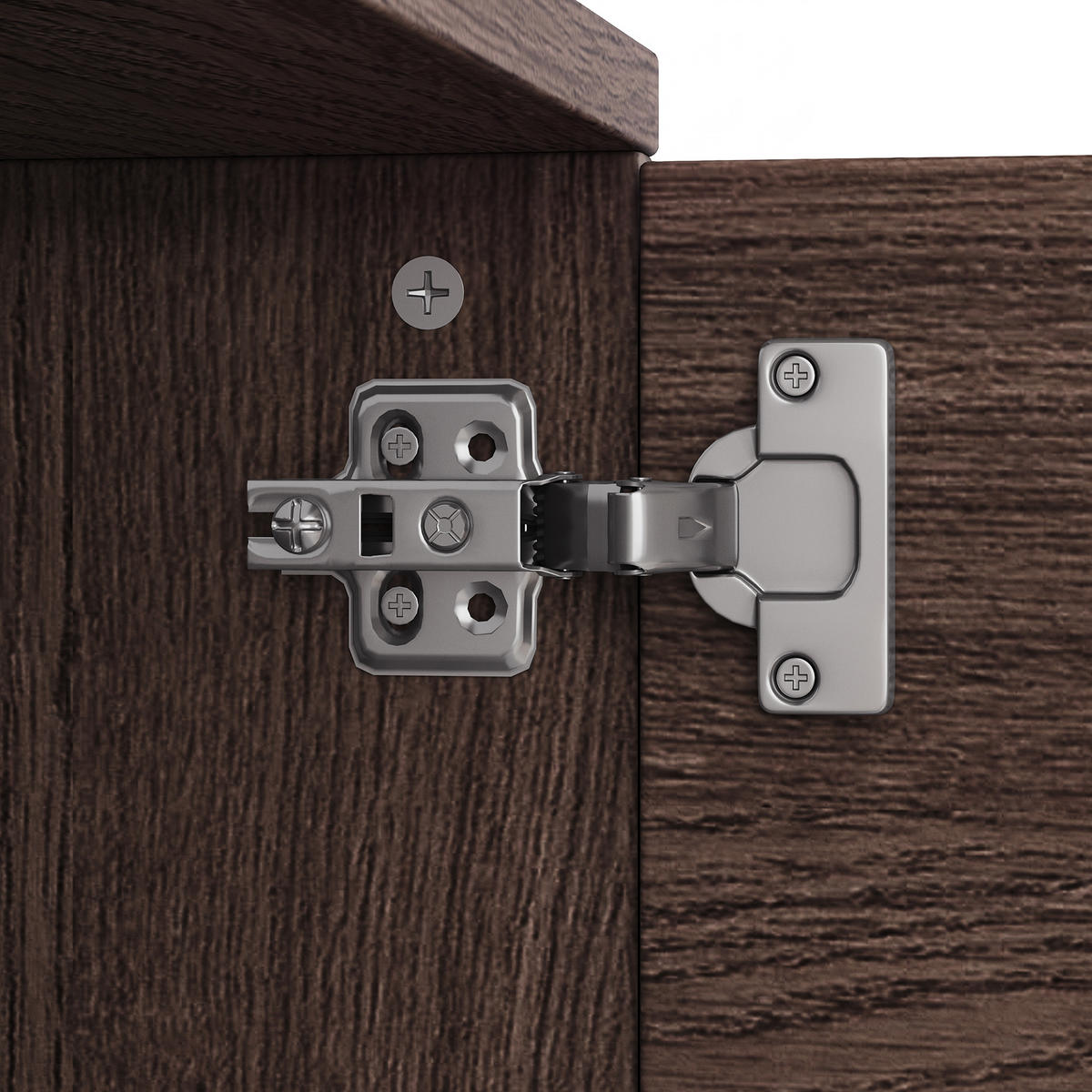 LOWBOARD DE-40393 3 Schränke mit offenen Fächern Walnuss - Walnussfarben, Holzwerkstoff (180/49/35cm) - ComfortXL