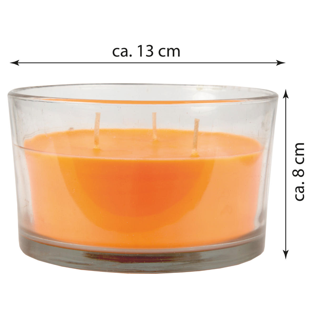 DUFTKERZE "Cocktail Edition" Sex on the Beach - Orange, Naturmaterialien (13/8cm)
