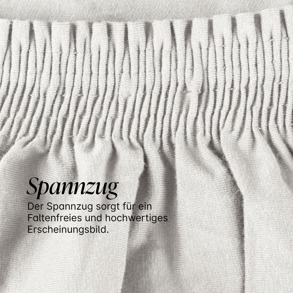 STUHLHUSSE elastisch ( Silber ) - Stretchhusse aus Baumwolle für Esszimmer, Küche ( 42 cm x 65 cm ) - Silberfarben, Textil (42/65cm) - Bestlivings