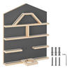 WANDREGAL Mylittle Story,50 x 15,5 x 60 cm,anthrazit - Anthrazit, Holz (50/60/15.5cm) - tectake