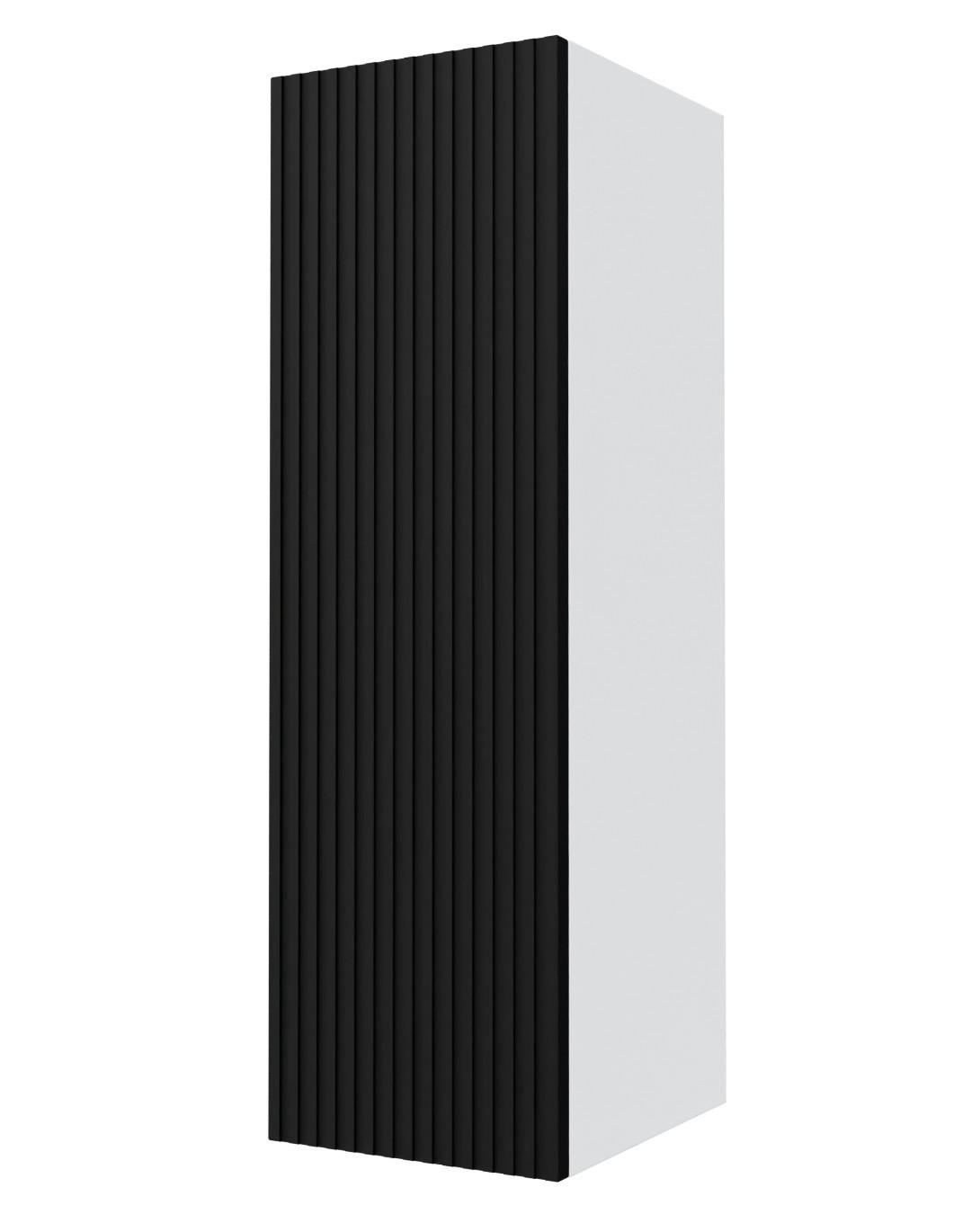 KÜCHENHÄNGESCHRANK Lamello W4/30 Schwarz Matt / Weiß 30 / 32,5 / 96cm - Schwarz/Weiß, Holz/Holzwerkstoff (30/96/32.5cm) - Feldmann-Wohnen