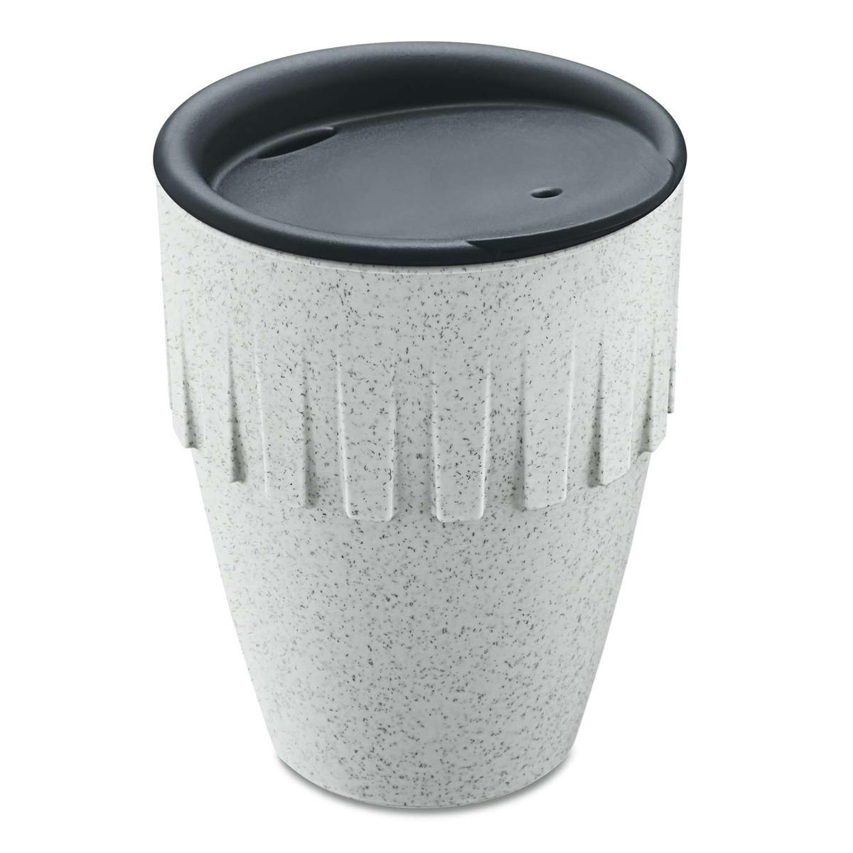 BECHER Connect Coffee Organic grey 300 ml 8,3/8,3/10,4 cm - Grau, Kunststoff (0.3L) - KOZIOL