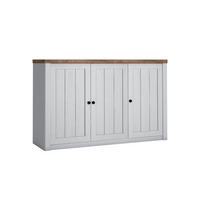 KOMODA Léandre Biela a drevo - biela, kompozitné drevo (130.2/87.3/43.3cm) - Petits-meubles