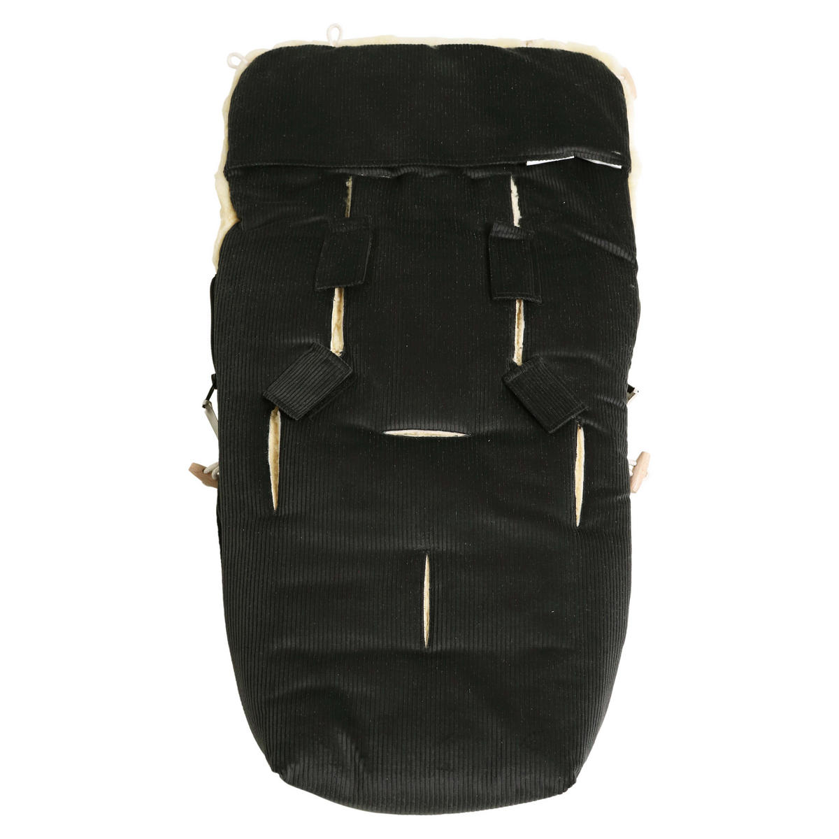 LAMMFELL-BABYSCHALENFUSSSACK Filia Cord, dark grey - Dunkelgrau, Fell (38/5/80cm) - Kaiserbaby