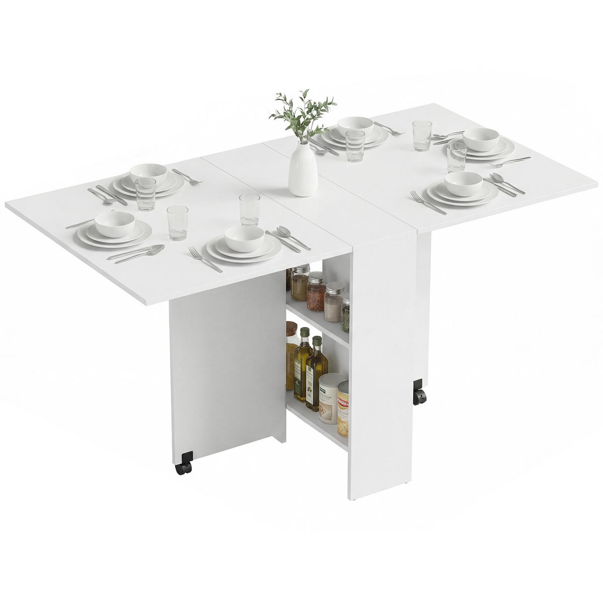ESSTISCH Weiß 1 Stück - Weiß, Kunststoff (75/140/74cm) - GiPP