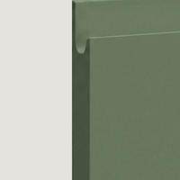 HÄNGESCHRANK Florence W2/50 Grau / RAL 6013 schilfgrün matt 50 / 32,5 / 72cm - Türanschlag rechts - Grau/Grün, Holz/Holzwerkstoff (50/72/32.5cm) - Feldmann-Wohnen
