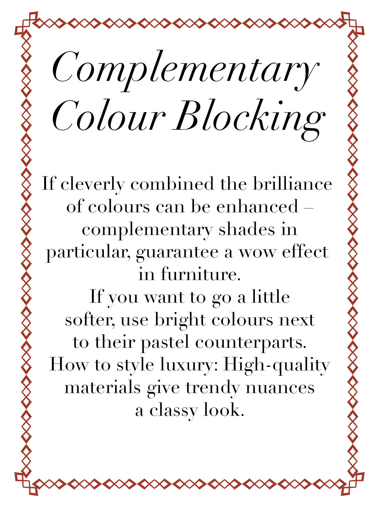 Colour Blocking