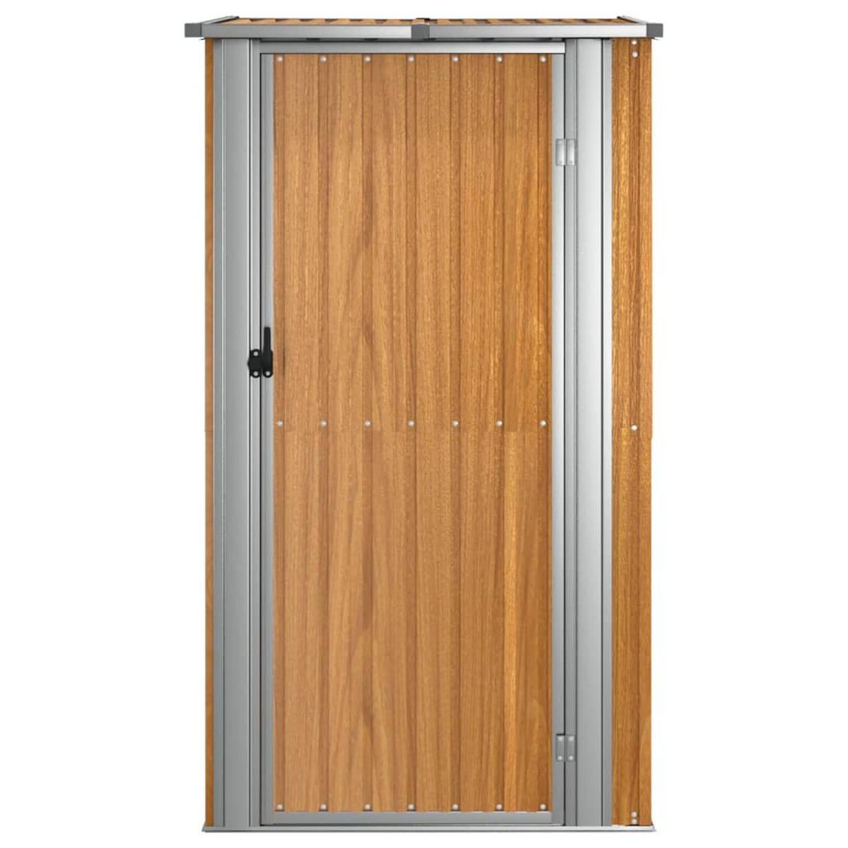 GARTENHAUS Braun 118.5/97/209.5 Cm Verzinkter Stahl - Braun, Metall (118.5/209.5/97cm) - vidaXL
