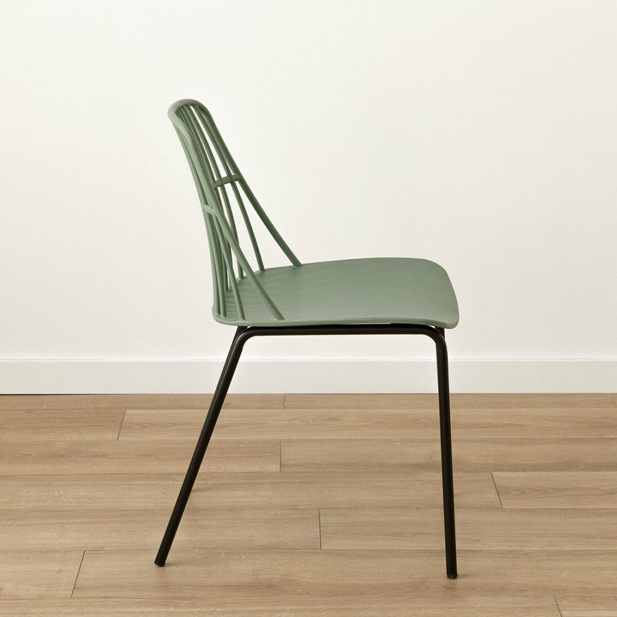 STUHL Taos Grün 45.5 cm x 82 cm - Grün, Kunststoff (45/82/55cm) - Kenay Home