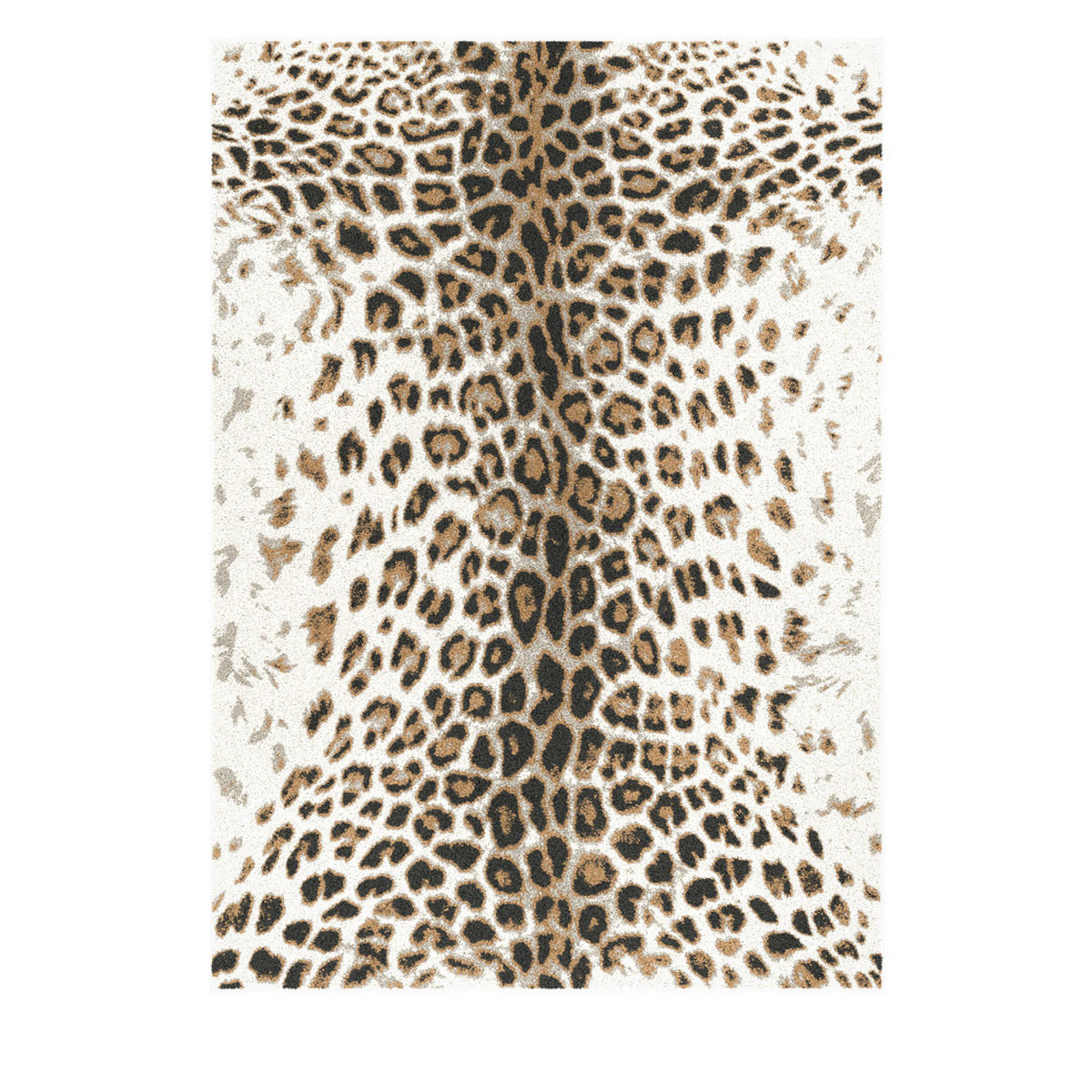 TEPPICH mit Leopardenmuster - Lepi - 120 cm x 170 cm - Braun, Kunststoff (120/170cm) - Drawer