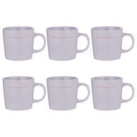 TASSE (6er-Set) Good Vibes Manifesting Babe - Violett, Keramik (0.4L) - Butlers