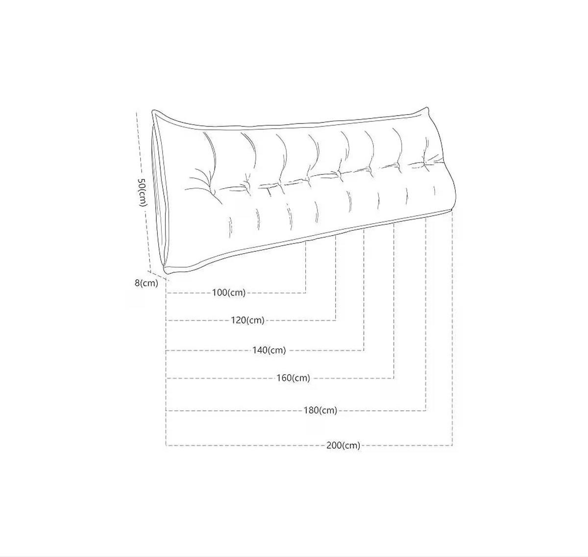 RÜCKENKISSEN Plüsch Dunkelblau 140 cm - Dunkelblau, Textil (50/140cm) - Vercart