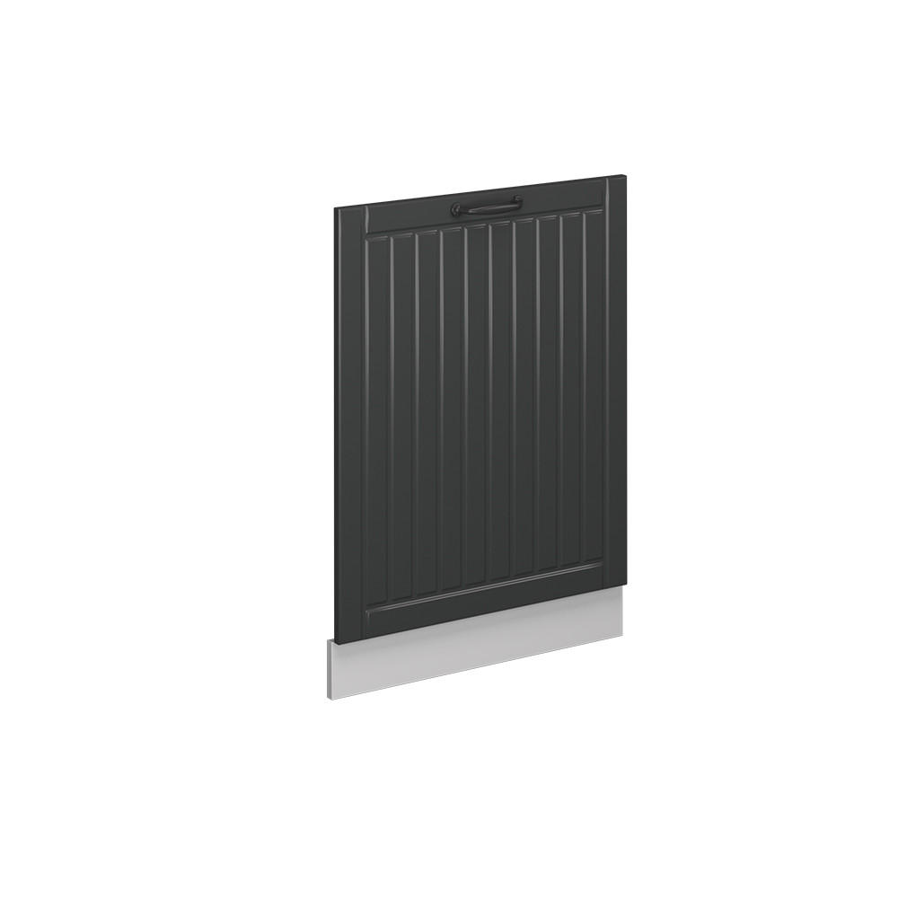 DISKMASKINENS FRONTPANEL Fame-Line Antracit hus på landet 60 cm utan bänkskiva Mörkgrå, Vit 81.8/60/1.6 cm