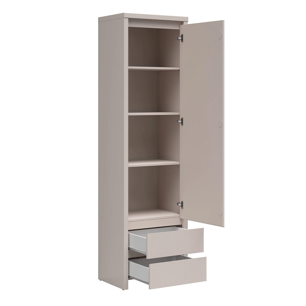 SCHRANK 1 Tür Soren Kaschmir - Beige, Holzwerkstoff (56/200.5/40.5cm) - Petits-meubles