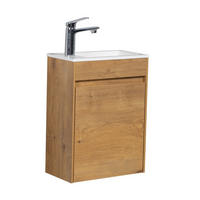 GÄSTE-WC-MÖBELSET Sinta 2 Teile Eiche - 40 x 22 x 54 cm - Eichefarben, Holz (40/54/22cm) - Badplaats