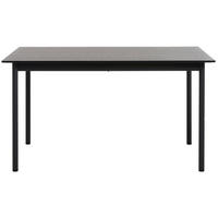 ESSTISCH Mogest 140 cm - Dunkelbraun, Holzwerkstoff/Metall (85/140/75cm) - Selsey