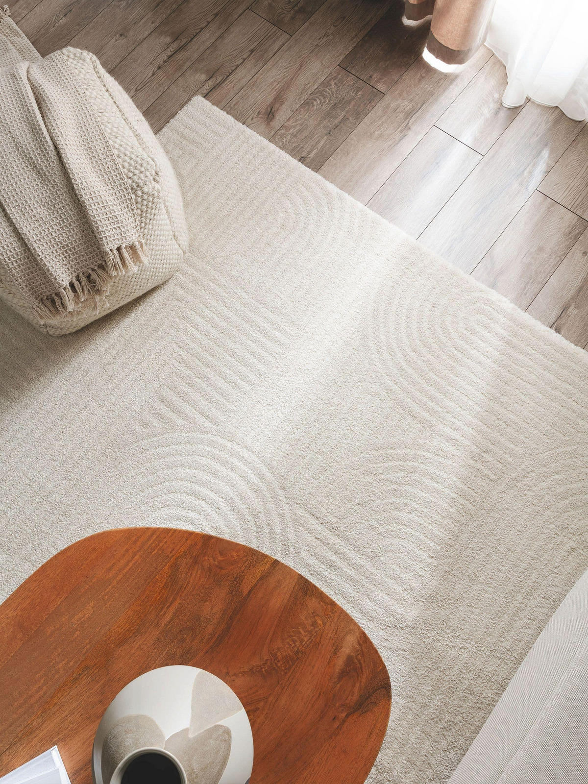 TEPPICH Tacoma Cream 80x150 cm - Creme, Textil (80/150cm) - benuta Nest