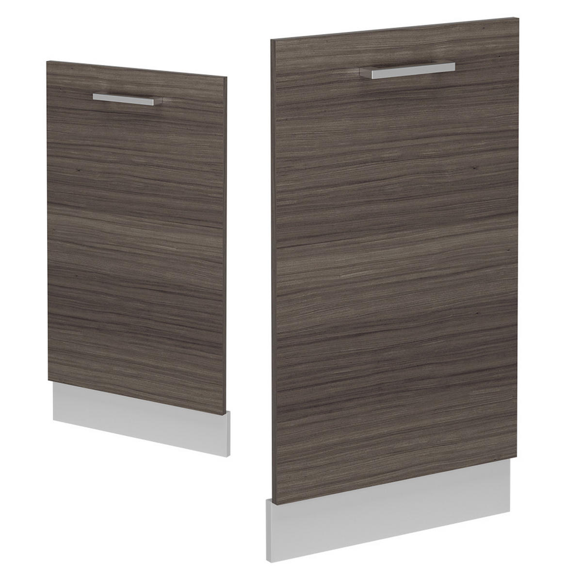 GESCHIRRSPÜLBLENDE R-Line Edelgrau 45 cm ohne Arbeitsplatte - Weiß/Braun, Holzwerkstoff (45/81.8/1.6cm) - Vicco