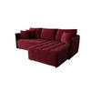 ECKSOFA mit Schlaffunktion ONIL L Monolith 59 Rechts - Rot, Textil (245/175cm) - Bedante