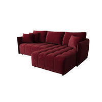 ECKSOFA mit Schlaffunktion ONIL L Monolith 59 Rechts - Rot, Textil (245/175cm) - Bedante