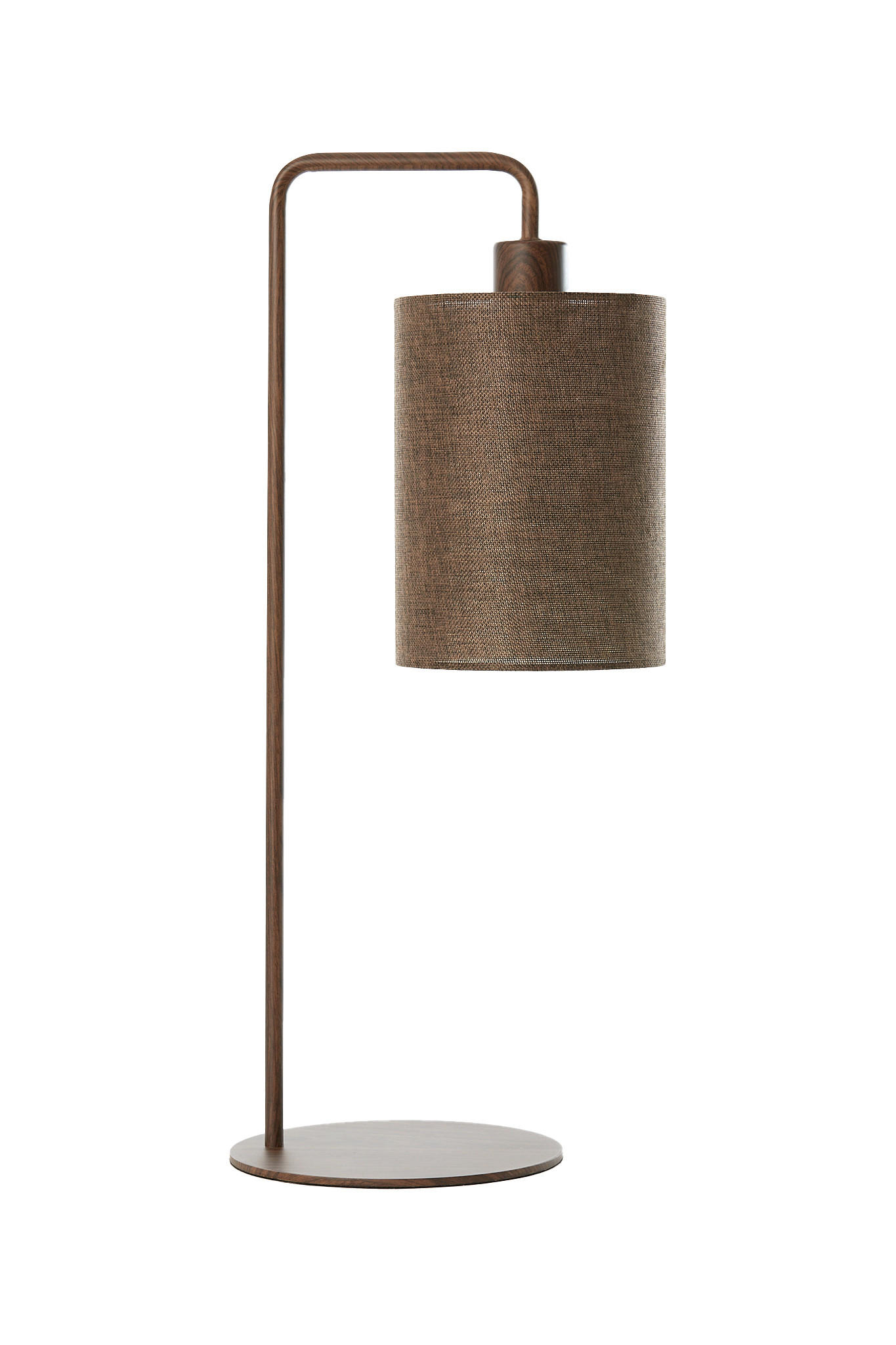 TISCHLAMPE Donio Braun Ø26/59,5 cm - Dunkelbraun, Metall (26/20/59.5cm) - Light & Living