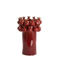 VASE Granatapfelrot Ø20/29,5 cm - Rot, Keramik (29.5cm) - Light & Living