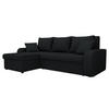 ECKSOFA Kris Lux - Schwarz, Holz/Kunststoff (238/147cm) - MIRJAN24