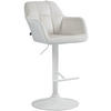 BARHOCKER Samt creme - Creme/Weiß, Textil (57/97/59cm) - CLP