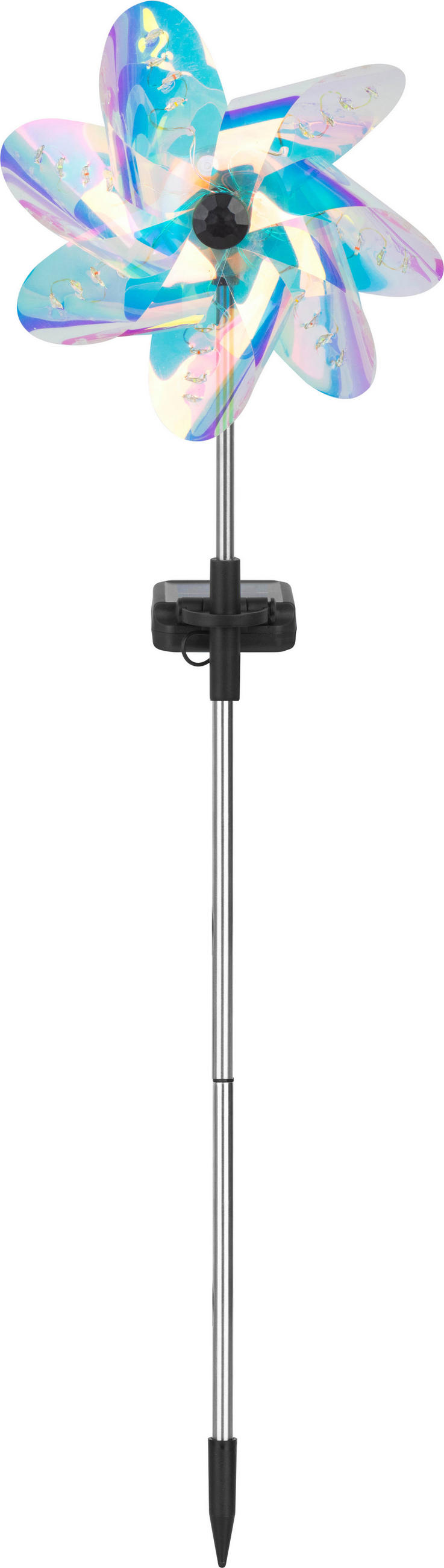 LED-SOLAR-GARTENSTÄBE - automatische Beleuchtung für stimmungsvolles Licht im Außenbereich, wetterbeständig - Weiß, Kunststoff (8/20/70cm) - Northpoint