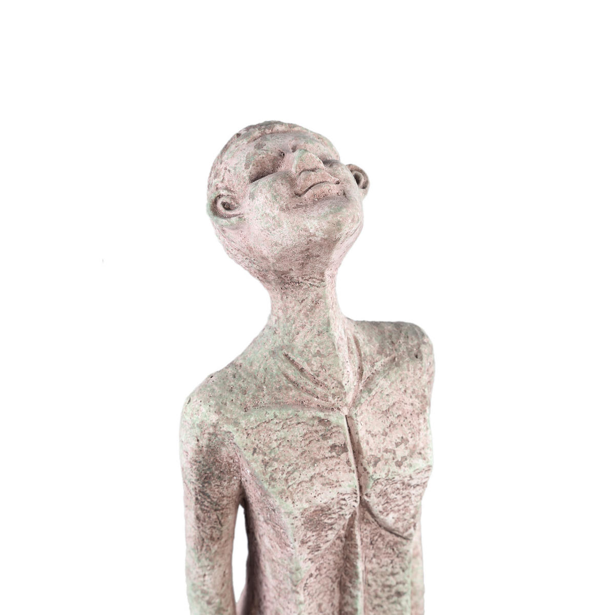 SKULPTUR Keiton Grau 11/11/60cm - Grau, Stein (11/60/11cm) - PTMD Collection