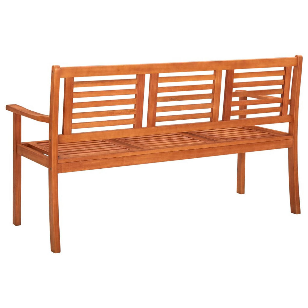 GARTENBANK 3-Sitzer 150 cm Massivholz Eukalyptus - Braun, Holz (150/89/60cm) - furnicato