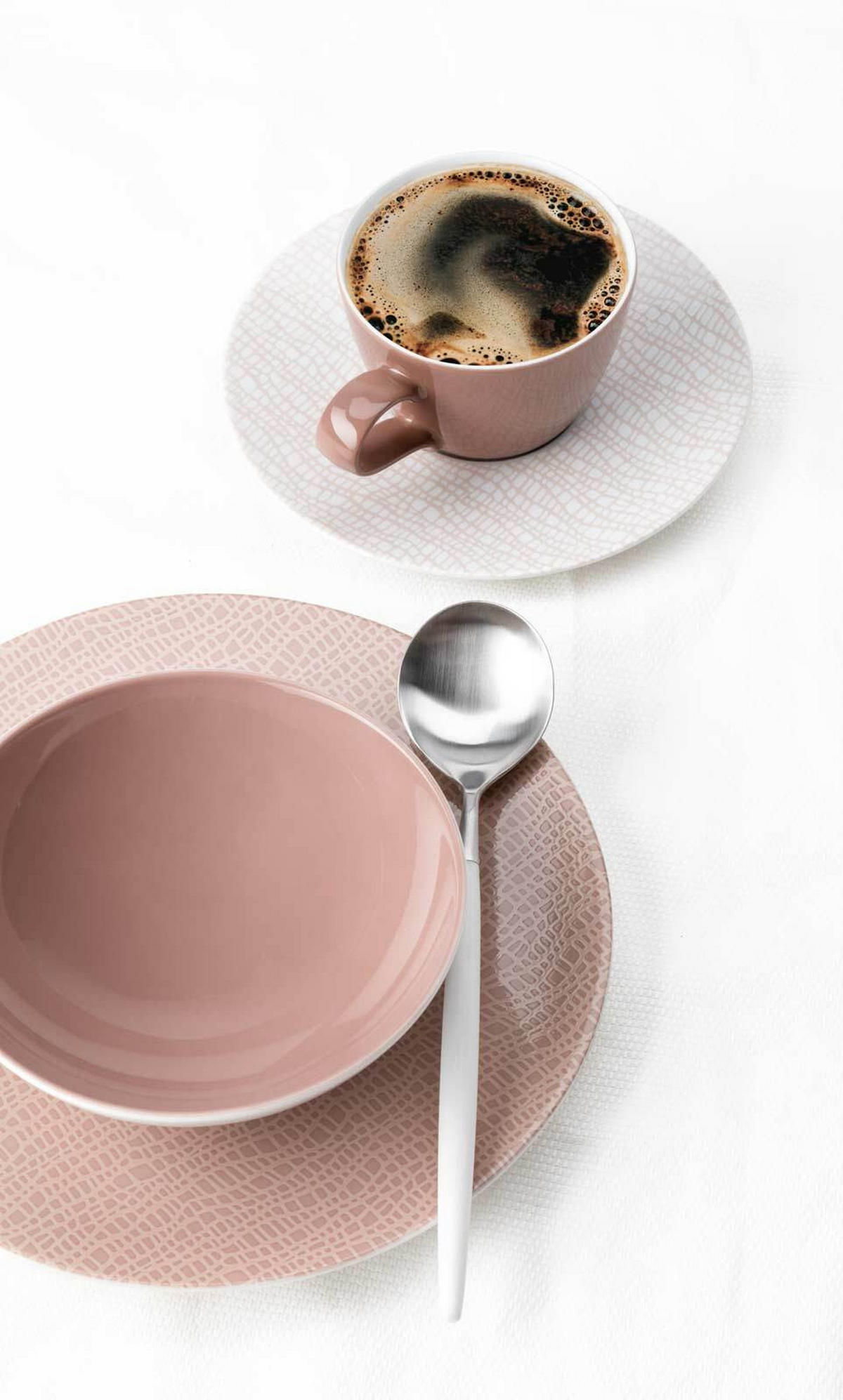 SUPPENTELLER Life Fashion Posh Rose ø 20 cm 6er Set - Rosa, Keramik (20cm) - Seltmann Weiden