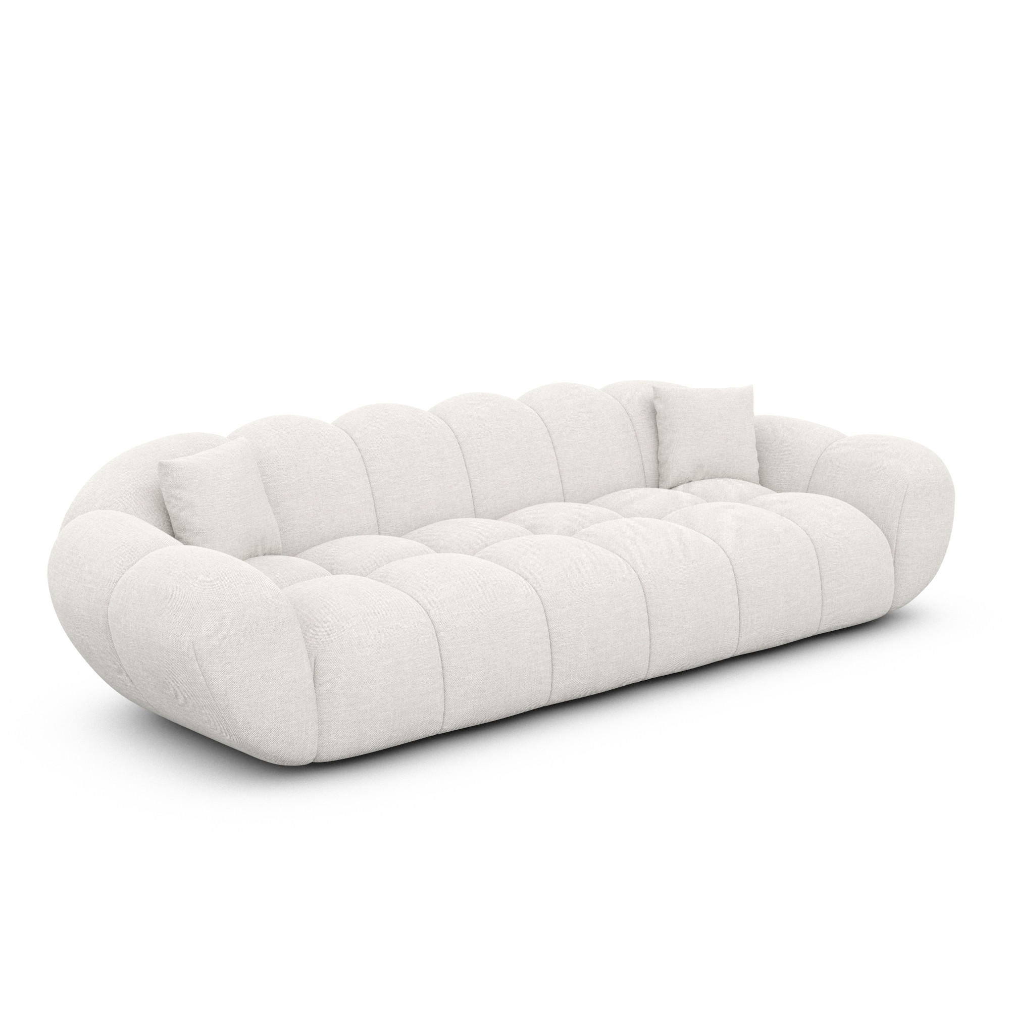 Varoyal 4-Sitzer-Sofa Weiß 265x70x93 cm