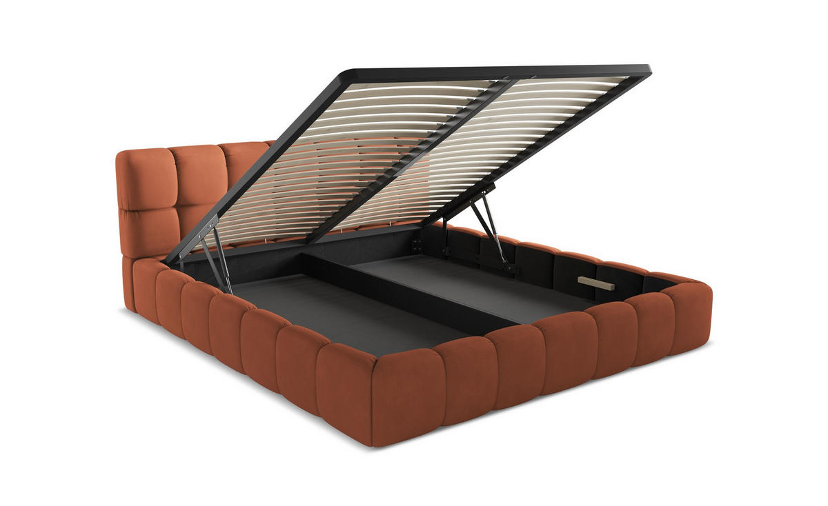 3-SITZER SOFA mit Schlaffunktion Chenille Stoff Beige - Beige/Creme, Kunststoff/Textil (216/79/102cm) - Makamii