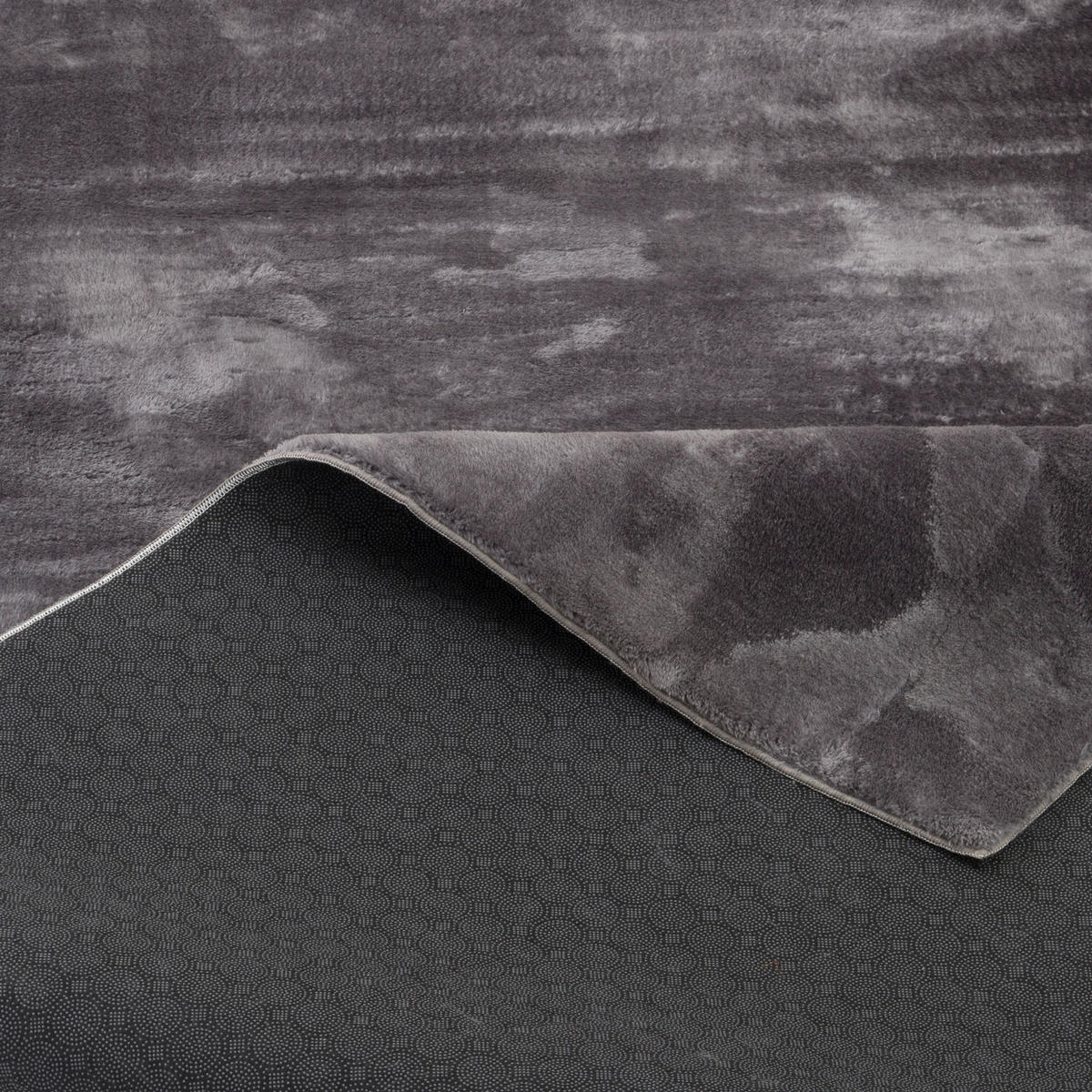 FELLTEPPICH SUPER SOFT PEARL - Anthrazit, Textil (120/170cm) - Pergamon