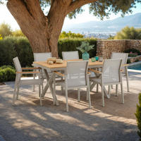 GARTENMÖBELSET WINDY - Beige, Metall - IDIMEX