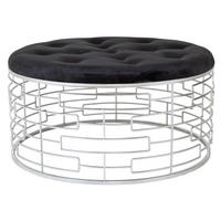 BANK aus Metal D92x47 cm - Silberfarben, Metall (91.5/47/91.5cm) - Wanderlust