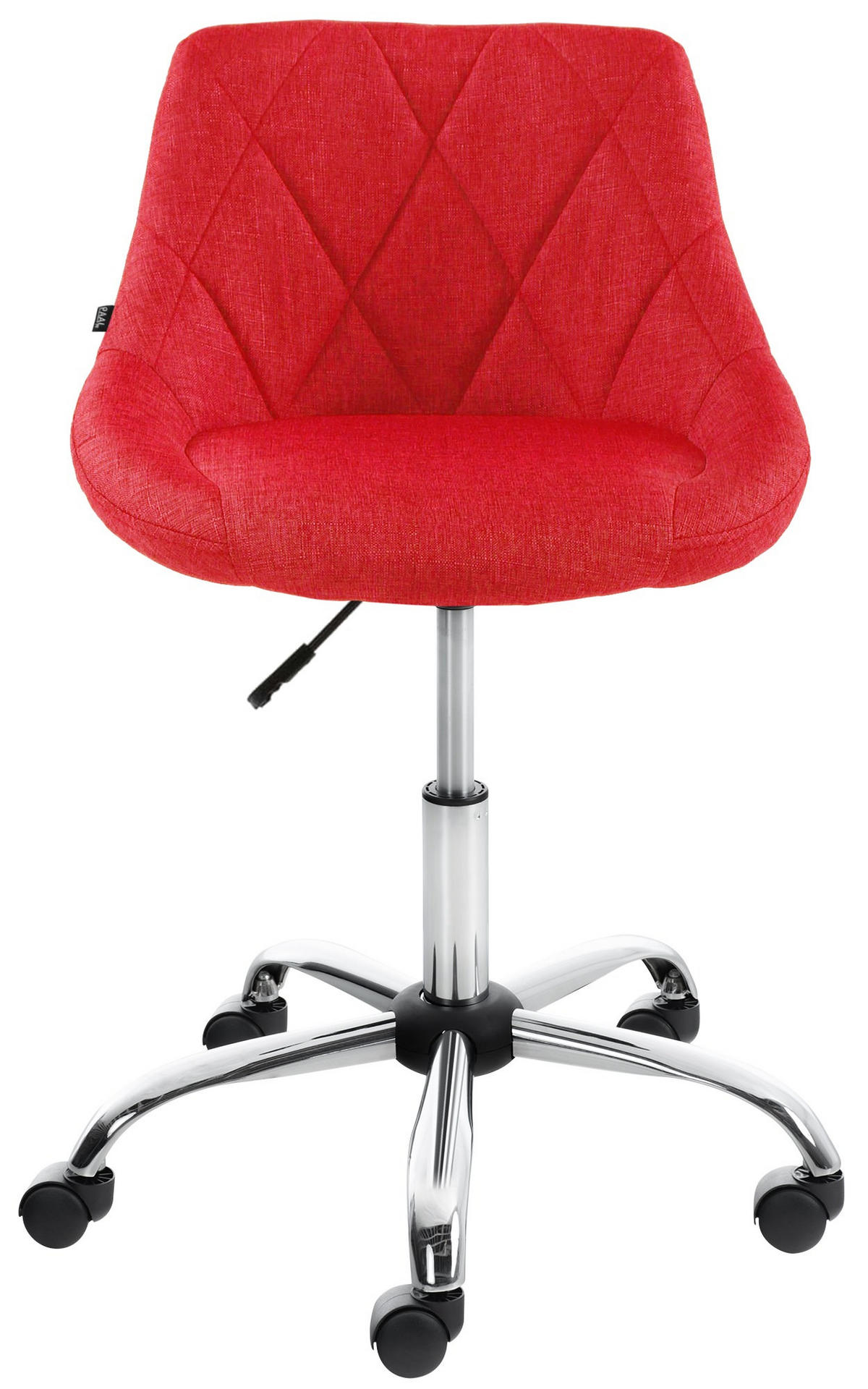 ARBEITSHOCKER Lazius Stoff rot - Rot, Metall (47/82/49cm) - TPFLiving