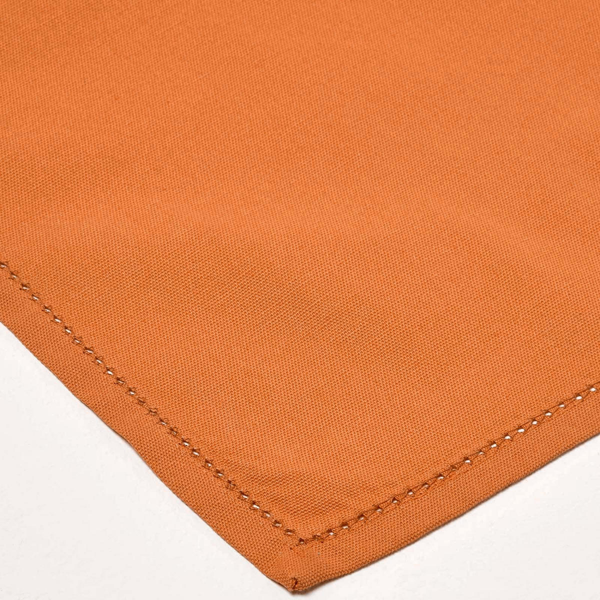 STOFFSERVIETTEN 4er-Set terrakotta 45/45 cm, 100% Baumwolle - Terracotta, Textil (45/45cm) - Homescapes