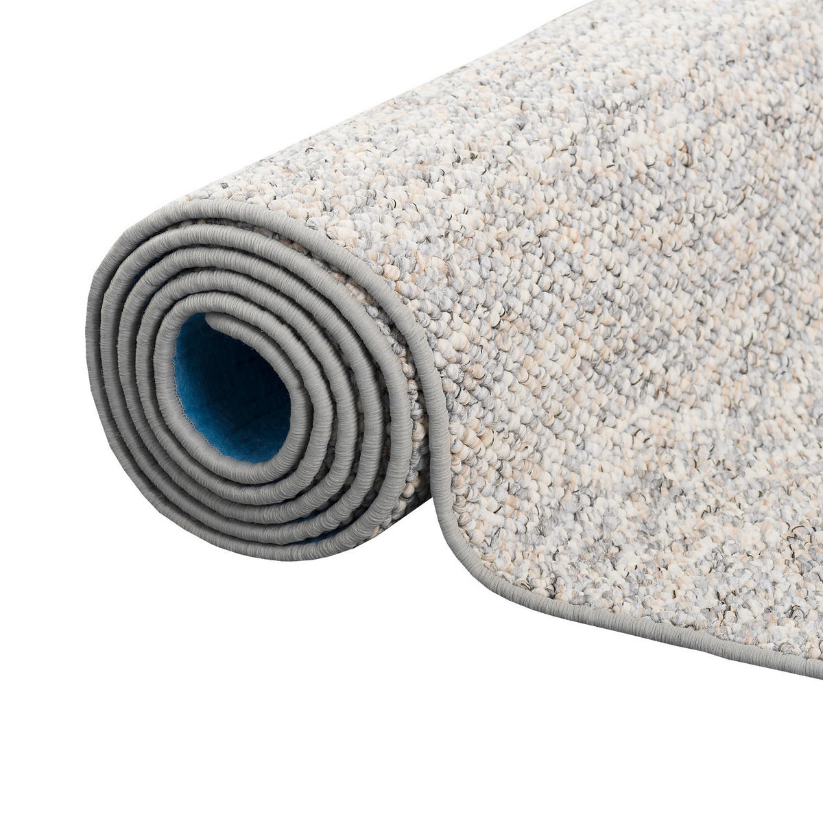 LUXUS WOLL-OPTIK BERBER JUNA MELIERT - Grau, Textil (160/160cm) - Snapstyle