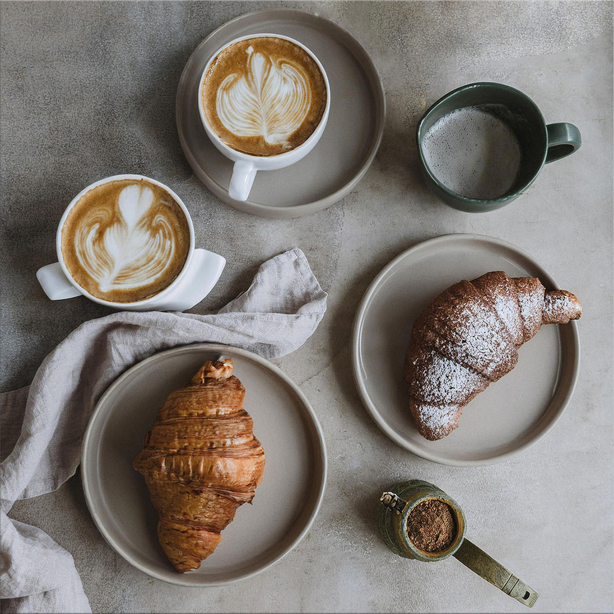 GLASBILD 30x30 cm Küche grau - Beige, Glas (30/30cm) - artissimo