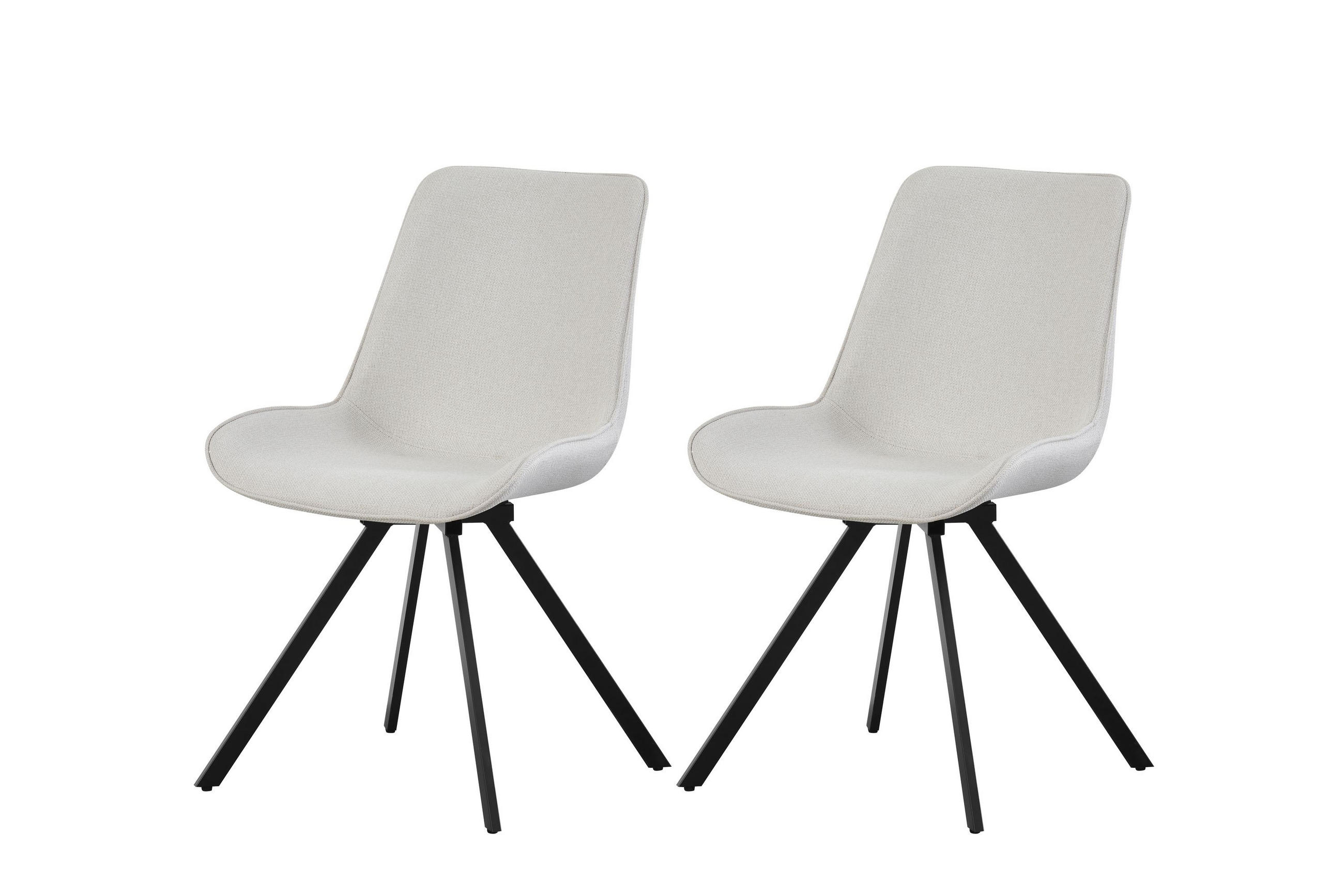 Homes & Jones Drehstuhl Creme 61x85x52 cm