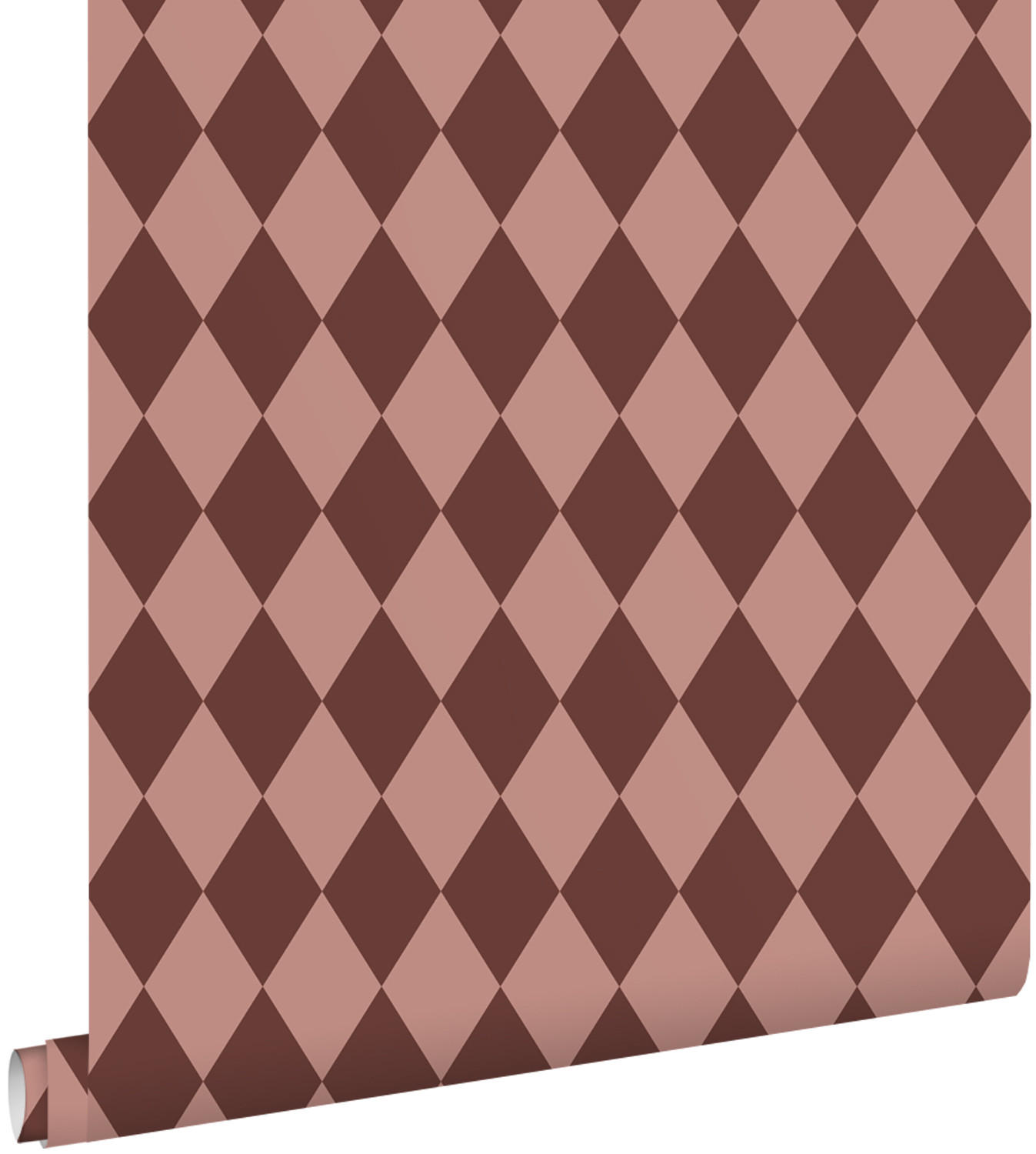 TAPETE Karomuster 50 x 900 cm - Lila, Papier (50/900cm) - ESTAhome