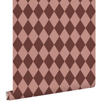 TAPETE Karomuster 50 x 900 cm - Lila, Papier (50/900cm) - ESTAhome