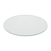 GLASPLATTE - Transparent, Glas (90/90/0.8cm) - Relaxdays